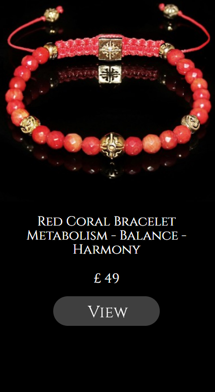 Red Coral Bracelet Metabolism - Balance - Harmony