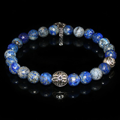 Blue Lapis  Lazuli  Bracelet   Intuition - Self-esteem